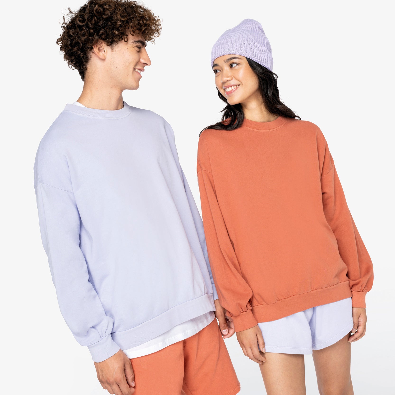 POSNS415 Eco-friendly unisex oversized French Terry sweatshirt